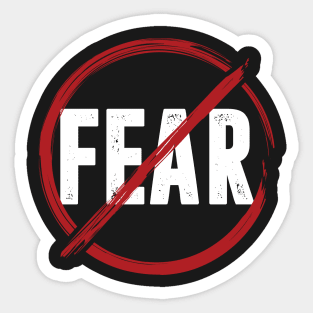 No Fear Sticker